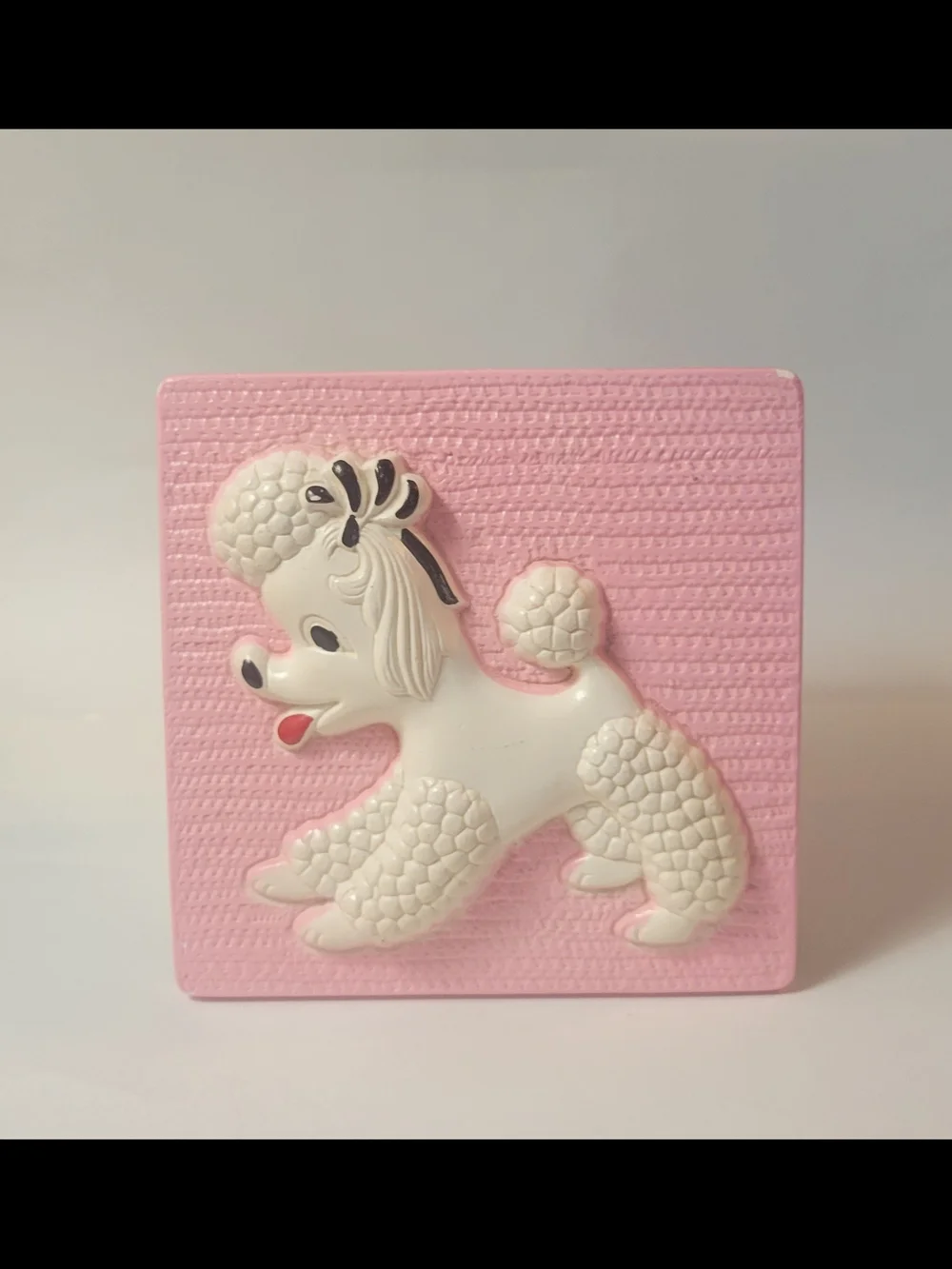 Pink Poodle Wall Plaque Decorative Art